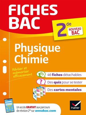 cover image of Fiches bac--Physique-Chimie 2de
